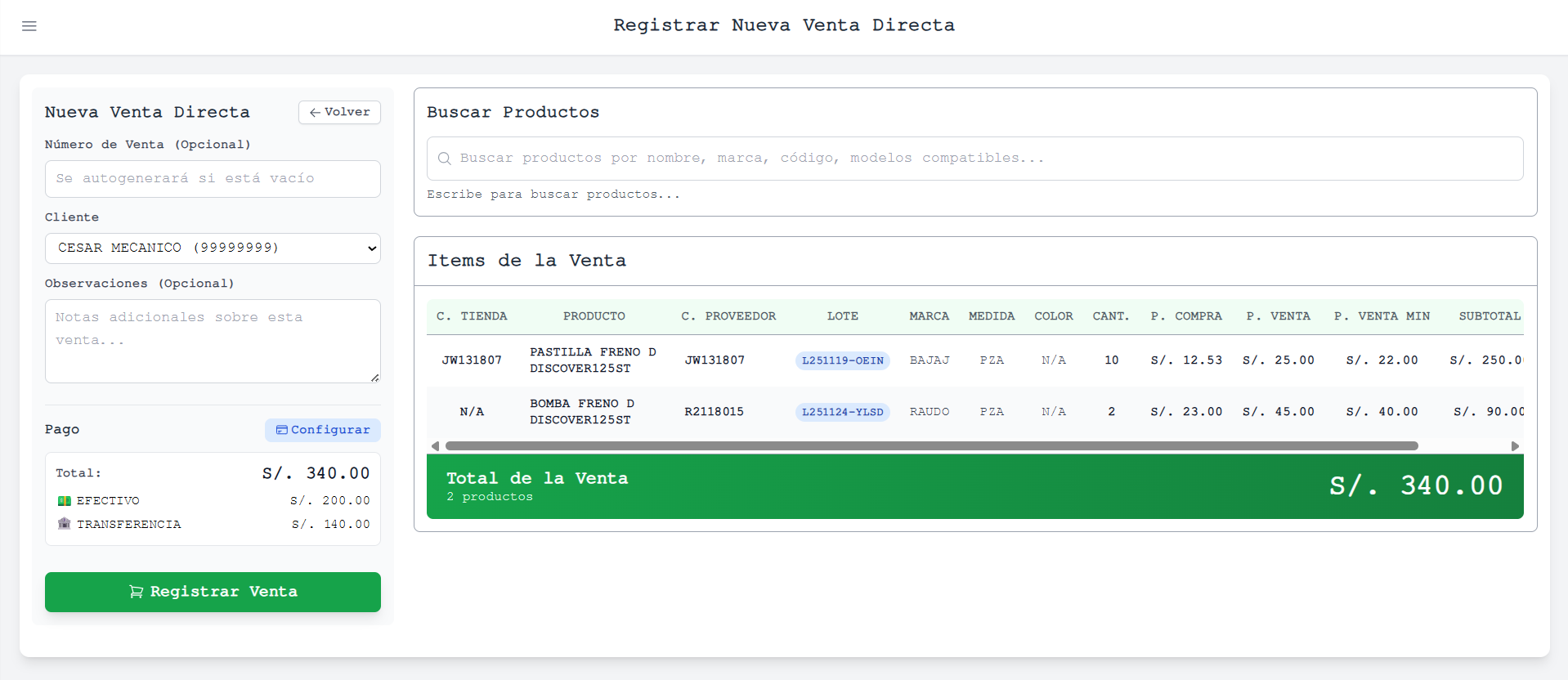 ERP Goyo - Vista 10