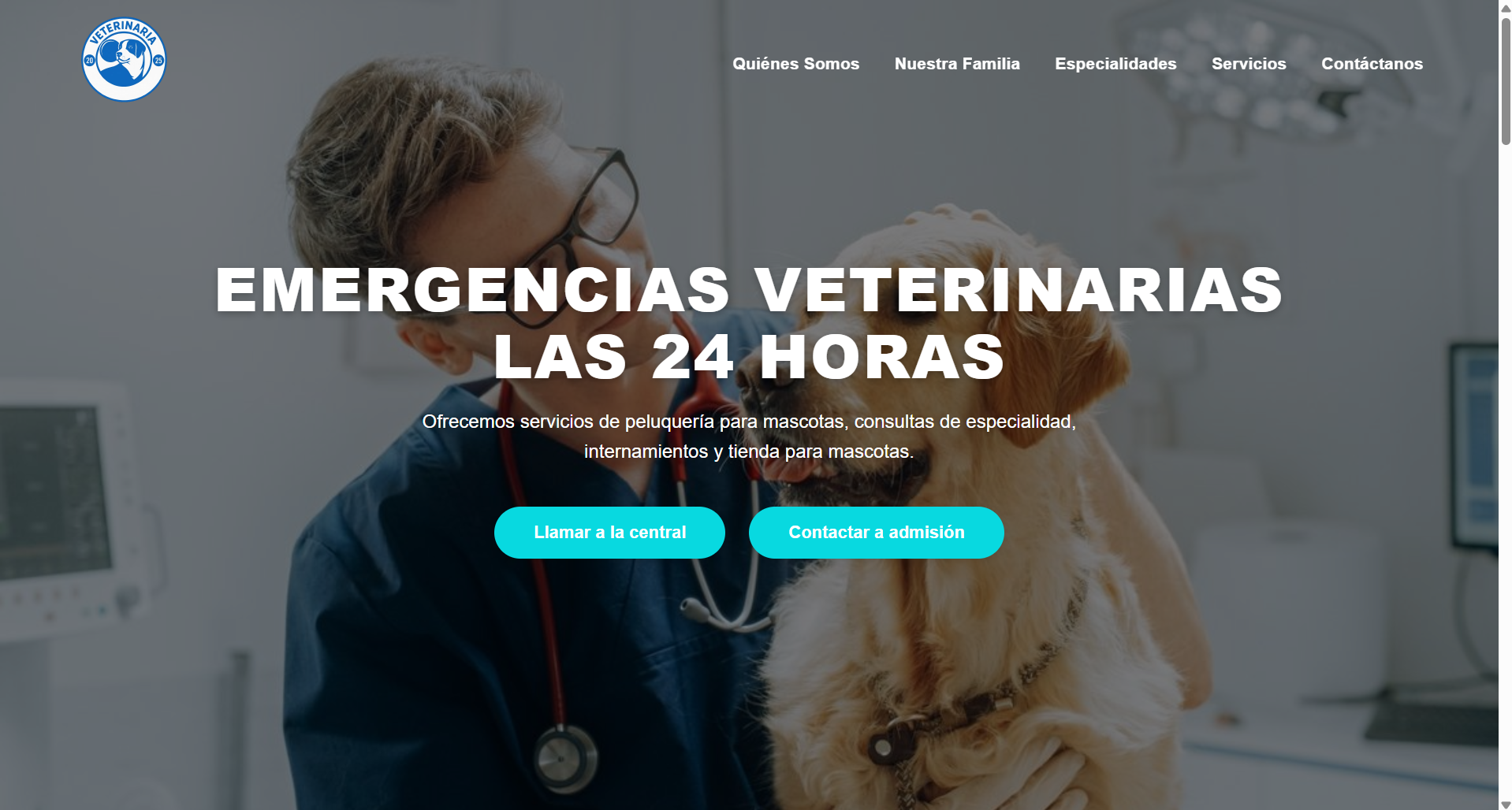 Web Veterinaria - Vista 1