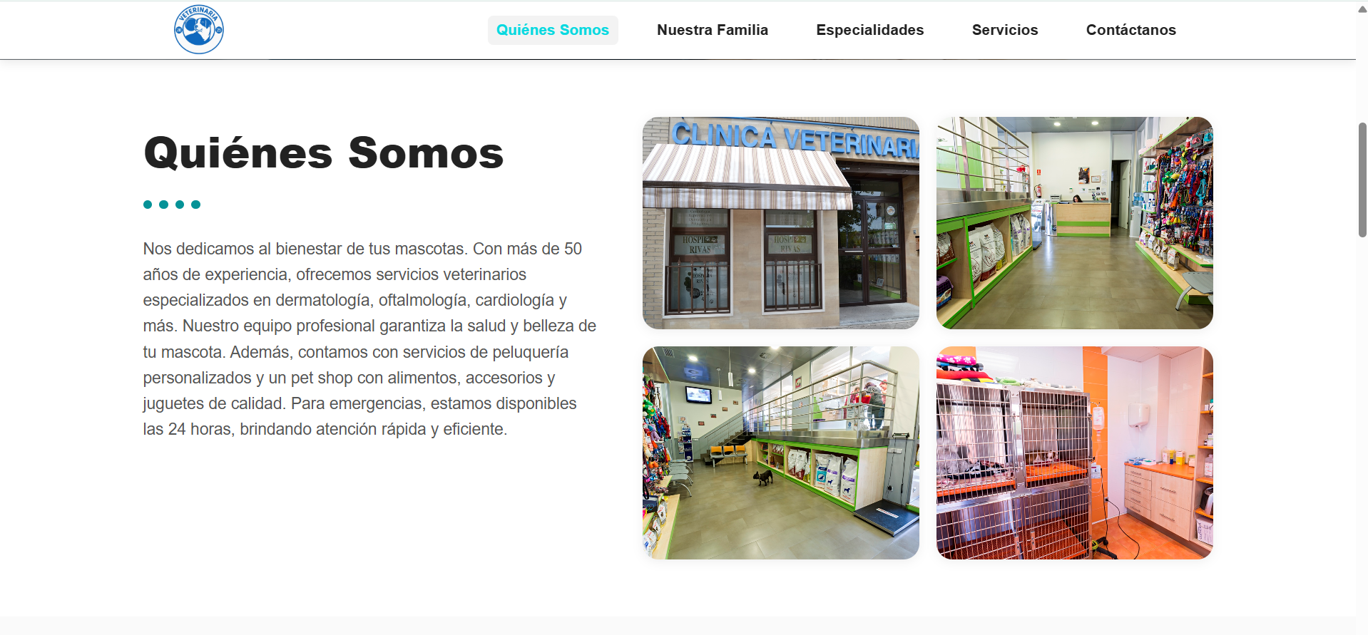 Web Veterinaria - Vista 2