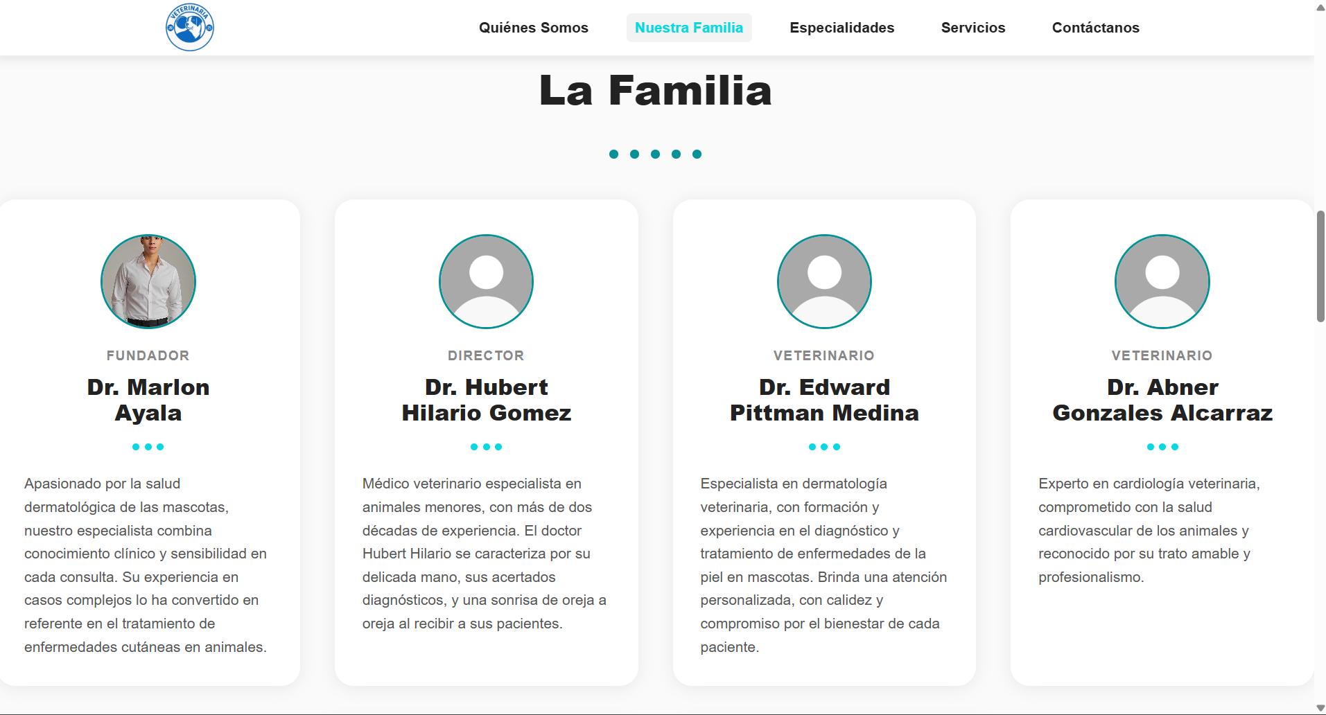 Web Veterinaria - Vista 3